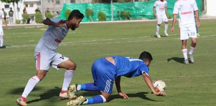 من تعادل خدمات الشاطئ و غزة الرياضي