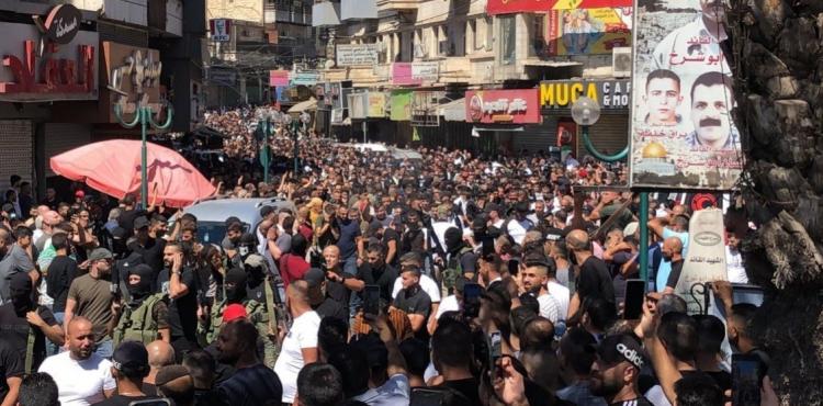 الجهاد تشارك بتشييع شهداء نابلس.jfif