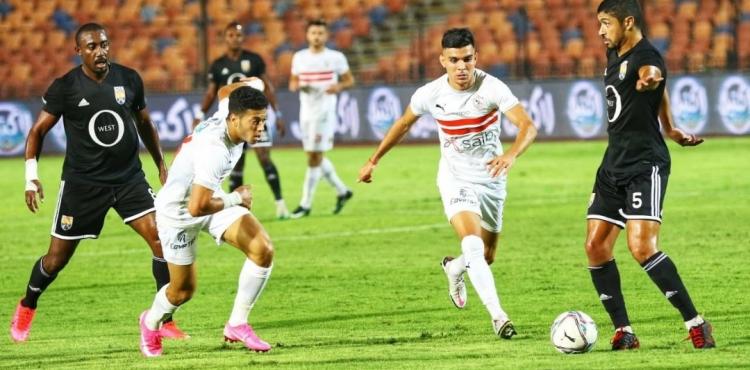 من لقاء الذهاب بين الزمالك و الجونة