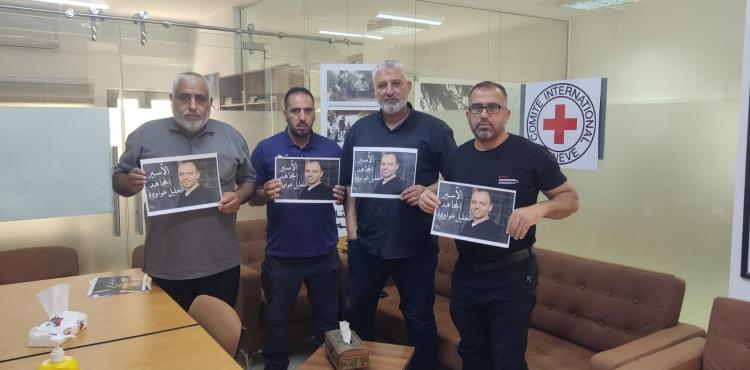 محررو الجهاد الاسلامي في بيت لحم يتضامنون مع الأسير خليل عواودة.jfif