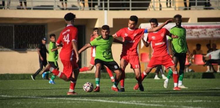 من لقاء دوري غزة الممتاز