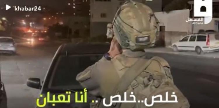 جندي اسرائيلي في مواجهات الخليل.JPG