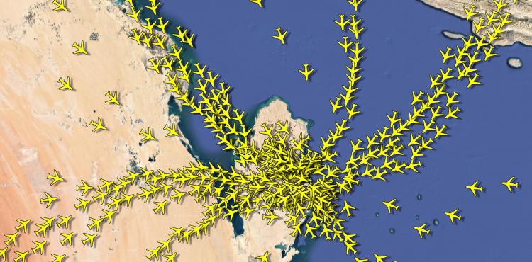 ما حقيقية حركة الطيران في الأجواء القطرية؟