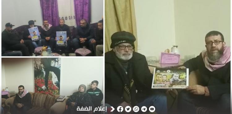 الجهاد تزور عوائل شهداء وأسرى في طولكرم