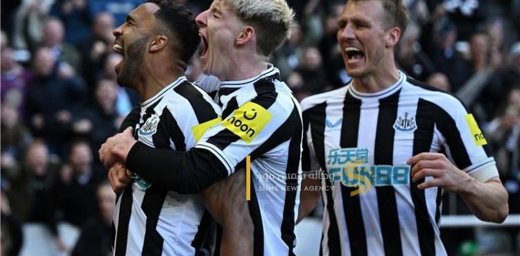 فرحة لاعبو نيوكاسل