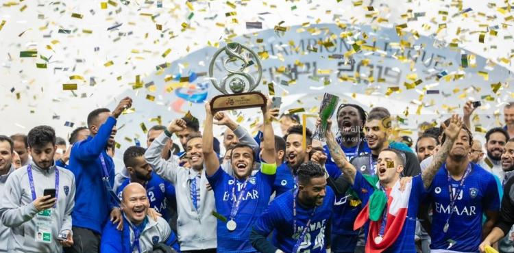 من إحدى تتويجات الهلال السعودي