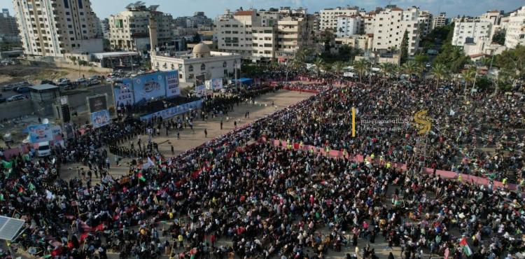 صور جوية لمهرجان ثأر الأحرار الذي نظمته حركة الجهاد الاسلامي (5).jpg