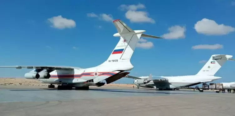 طائرة مساعدات روسية إضافية لسكان غزة.webp