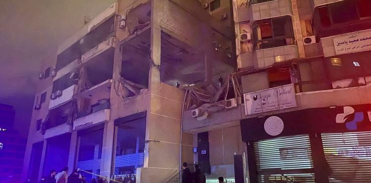 صور لآثار الانفجار الذي اُغتيل فيه نائب رئيس المكتب السياسي لحركة حماس الشيخ صالح العاروري بيروت.jpg