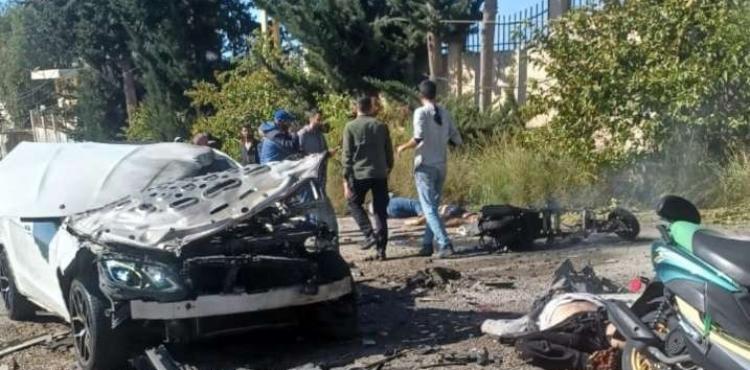 من مكان الغارة الإسرائيلية في جدرا.jpg