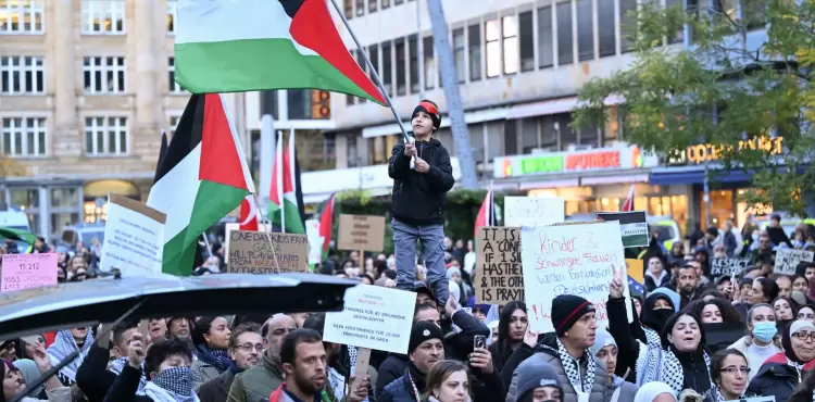 مظاهرات مؤيدة لفلسطين