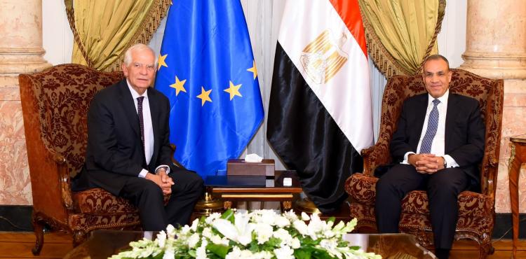 وزير الخارجية المصري بدر عبد العاطي والممثل الأعلى للشؤون الخارجية والسياسية الأمنية للاتحاد الأوروبي جوزيب بوريل.jfif