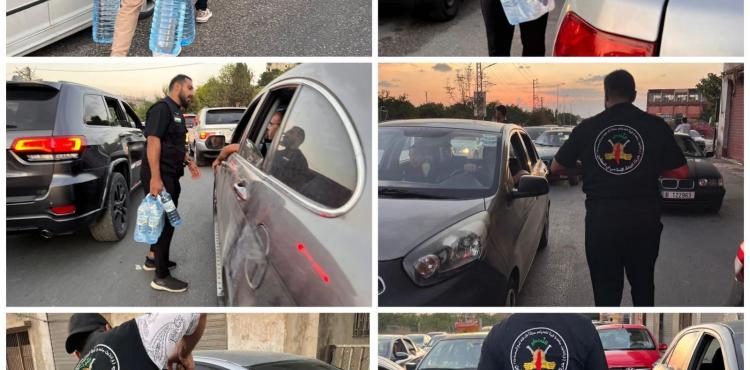 الجهاد تنظم حملة لاغاثة النازحين جنوب لبنان.jfif
