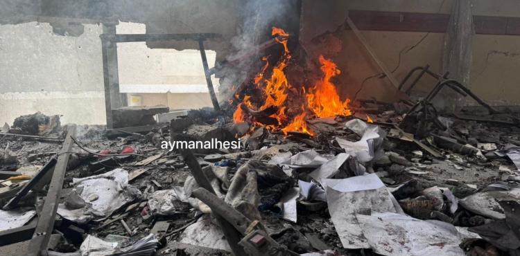 قصف مدرسة تأوي نازحين في غزة.jpg
