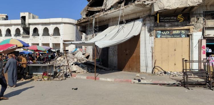 اغلاق الأسواق شمال قطاع غزة