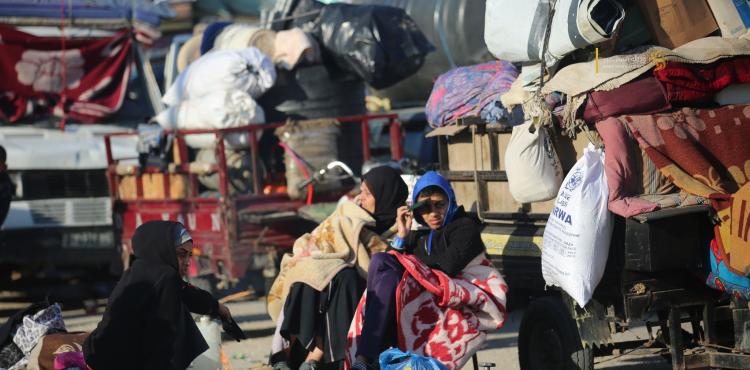 نازحون فلسطينيون