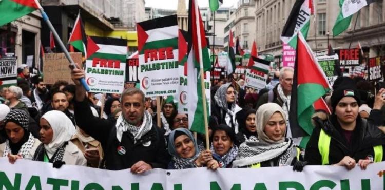 مسيرة حاشدة في مدينة بريمن الألمانية تنديداً باستمرار العدوان على غزة.jpg