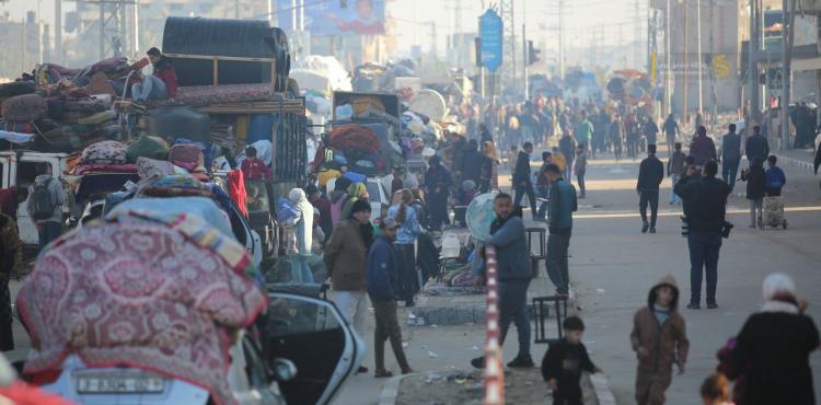 عودة النازحين من جنوب قطاع غزة إلى محافظات غزة والشمال.jfif