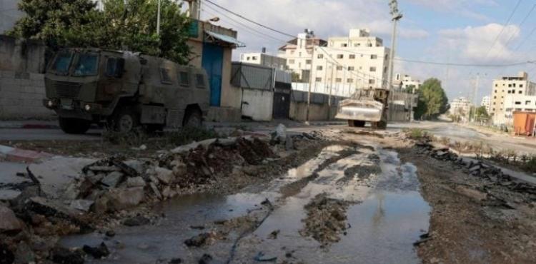 تدمير البنية التحتية في الضفة المحتلة