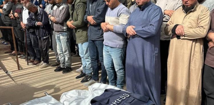 من وداع الشهيد الصحفي محمد البردويل