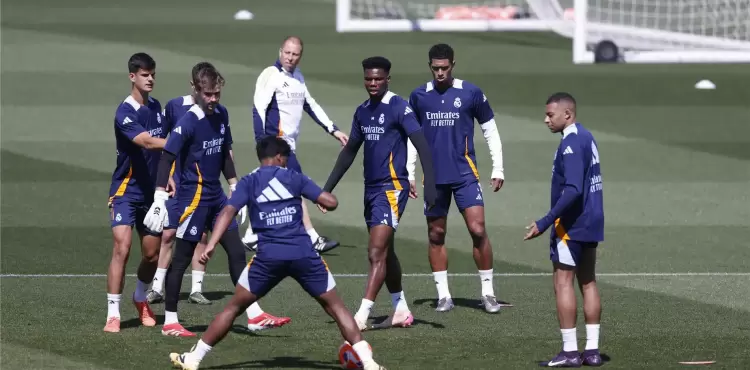 من الحصص التدريبية لريال مدريد