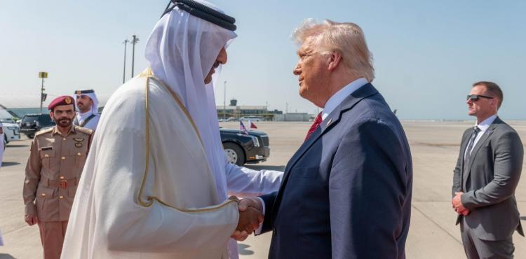 ترامب وأمير قطر