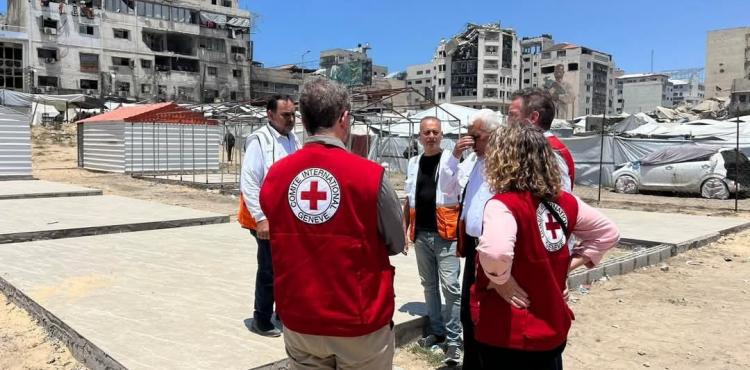 الصليب الأحمر في غزة