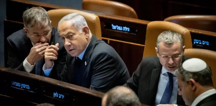 نتنياهو داخل الكنيست