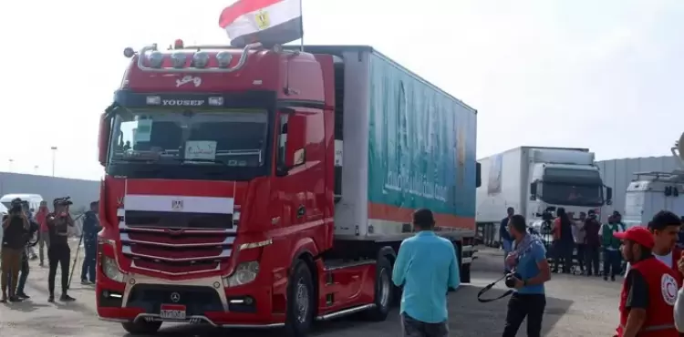 شاحنات مساعدات إنسانية - المساعدات المصرية.webp