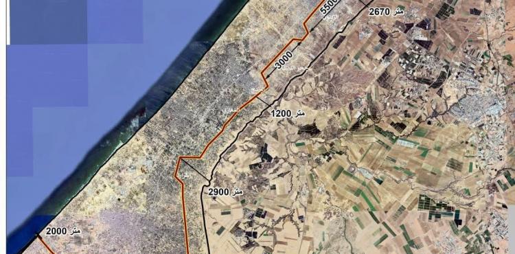 خريطة قطاع غزة