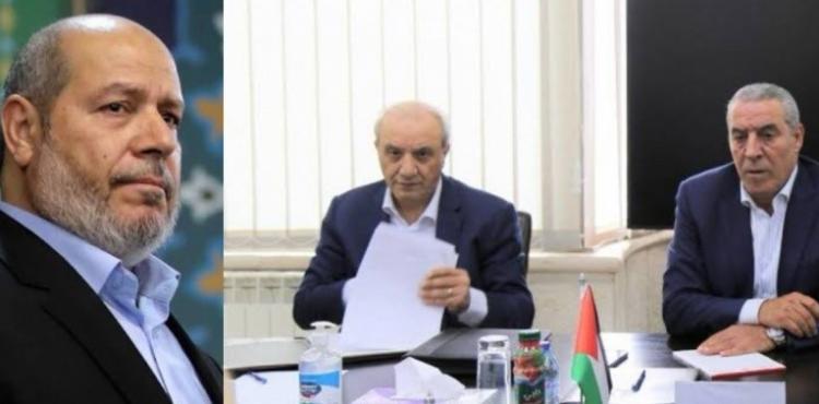 حسين الشيخ وماجد فرج وخليل الحية.jpeg