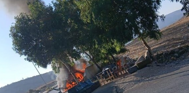 السيارة المستهدفة في الخردلي جنوب لبنان.png