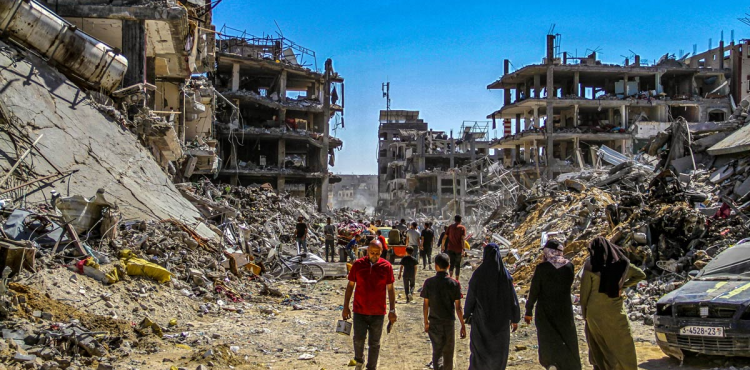 دمار كامل في خانيونس