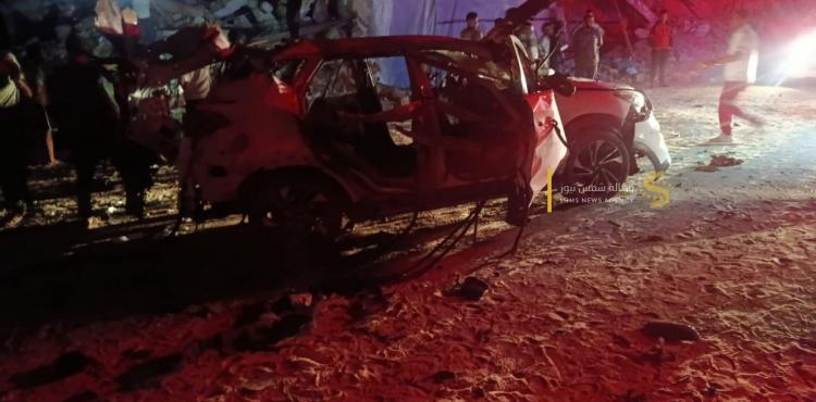 قصف مركبة في خانيونس