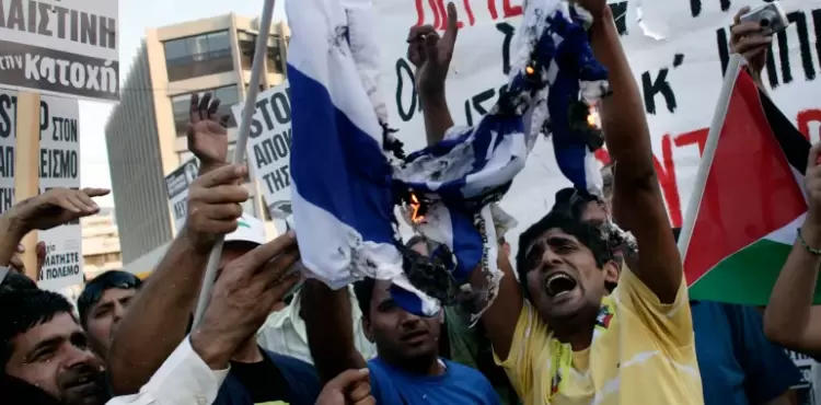 اليونان شهدت مظاهرات عدة تنديدا بالعدوان الإسرائيلي على غزة