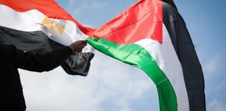 علم فلسطين و مصر