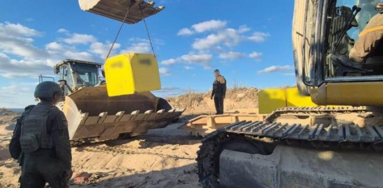 الخط الأصفر شرق غزة