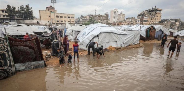 حالة الطقس-غرق خيام النازحين