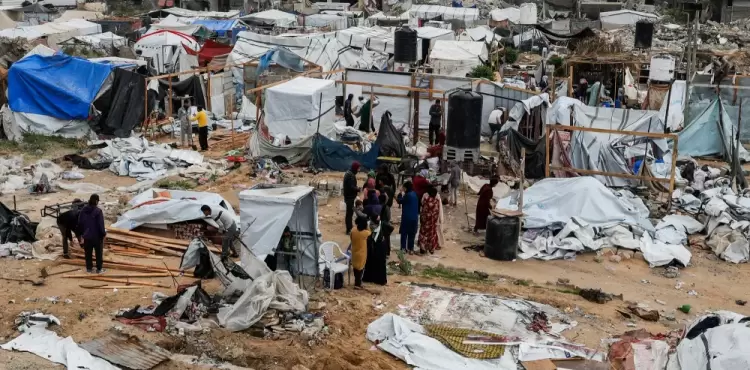 خيام كارثة إنسانية غزة.webp
