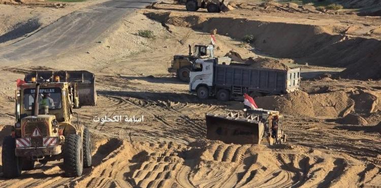 اللجنة المصرية تبدأ بتجهيز ارض نتساريم للنازحين