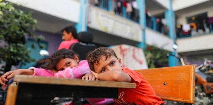 أطفال غزة نازحون في مدارس مدمرة
