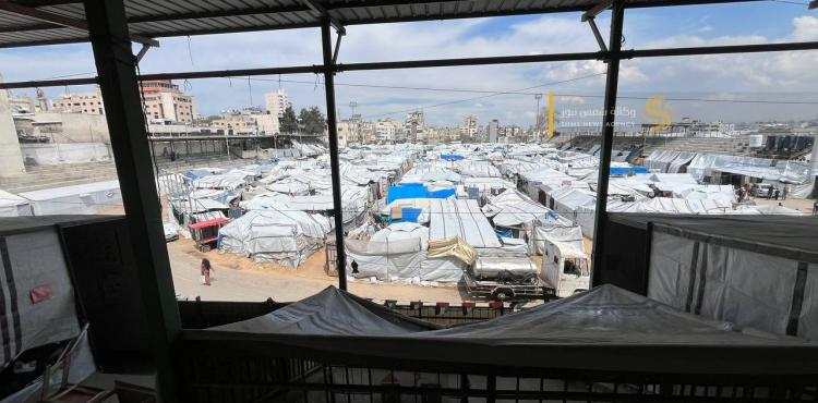 مخيمات النزوح في غزة