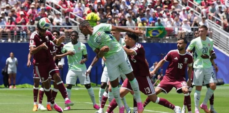 منتخب قطر وسويسرا