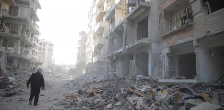 حلب صورة من القصف