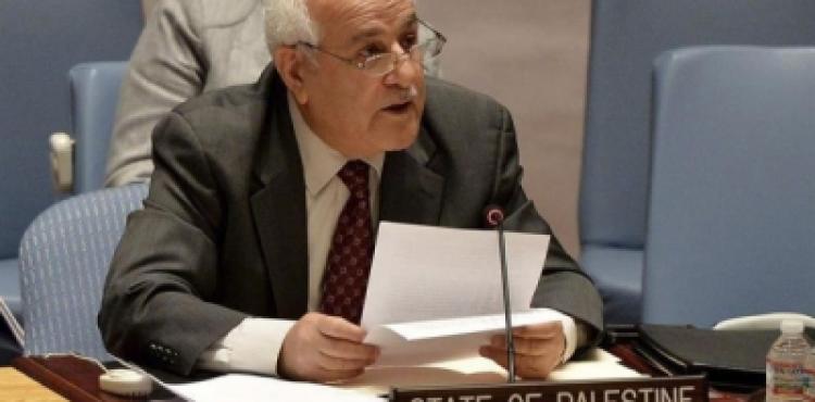 المراقب الدائم لفلسطين لدى الأمم المتحدة رياض منصور
