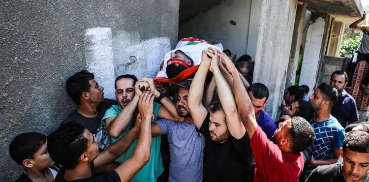 جانب من تشييع الشهداء