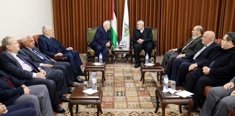 حنا ناصر وإسماعيل هنية والفصائل