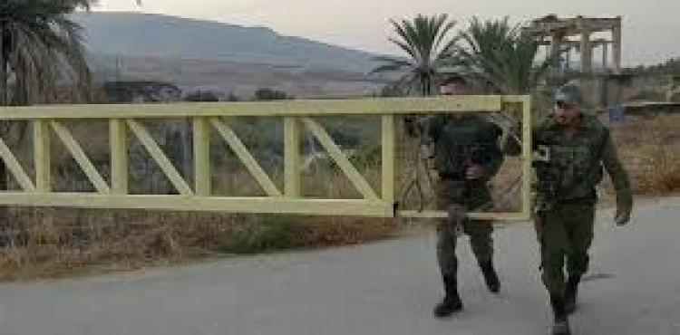 إغلاق بوابة الباقورة والغمر 