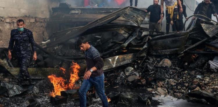 حريق النصيرات