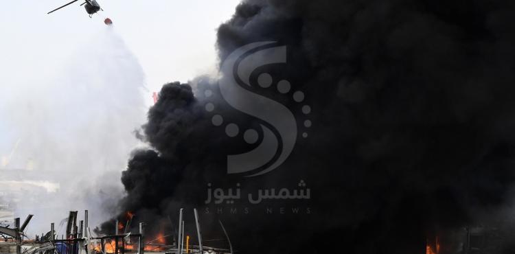 كشف سبب حريق مرفأ بيروت اليوم.jpg